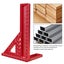22.5-90 degree woodworking square 3D Multi Angle Measuring Ruler Metric Aluminum Carousel 5