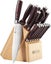 PAUDIN Kitchen Knife Set with Block, 14 Pieces Knife Sets for Kitchen with Block Carousel 1