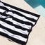Striped Cabana Cotton Terry Beach Towel - Black Carousel 4
