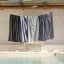 Striped Cabana Cotton Terry Beach Towel - Black Carousel 10