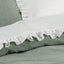 Softwash Cotton Ruffle White Flat Sheet - Vintage Carousel 6