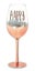 WINE GLASS - HAPPY BIRTHDAY ROSE GOLD OMBRE (430ML) Carousel 1