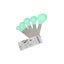 Wiltshire Measuring Spoons 5Pieces Green Carousel 2
