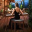 Modern Piano Keyboard Stool Wooden Chair Bench Carousel 4