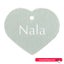 Pet Name Tag - "Nala" - Silver Heart Carousel 1