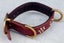 DOG COLLAR REAL LEATHER GOLD/SILVER STUDS Med/Sml Carousel 4