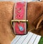 Dog Collar Carved & Painted with Large Brass Fittings Carousel 1