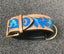 Dog Collar Carved & Painted with Large Brass Fittings Carousel 15