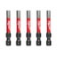 Milwaukee 48324690 5PCS SHOCKWAVE Impact 6mm Hex Allen 50mm 2 Inch Power Bit Set Carousel 1
