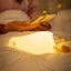 Lying Flat Duck Night Light LED Squishy Duck Lamp Silicone Touch Light Lamp Carousel 5