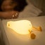 Lying Flat Duck Night Light LED Squishy Duck Lamp Silicone Touch Light Lamp Carousel 6