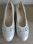PITILLOS, STYLISH WHITE/GREY TWO-TONE MED WEDGE HEELS, SZ 9/10 (41) Carousel 5
