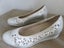 PITILLOS, STYLISH WHITE/GREY TWO-TONE MED WEDGE HEELS, SZ 9/10 (41) Carousel 9