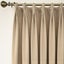 Hod Health And Home 250 Centimetre Beige Velvet Blackout Curtains For Living Roo Carousel 5