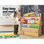 Keezi 5 Tiers Kids Bookshelf Magazine Shelf Rack Organiser Bookcase Display Kids Carousel 3