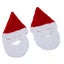 santa hat with beard xmas holiday hat santa hat adult xmas hat with beard 2pcs Carousel 3