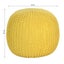 COMFEYA Premium Cotton Round Foot Stool - Yellow Carousel 2
