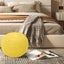 COMFEYA Premium Cotton Round Foot Stool - Yellow Carousel 3
