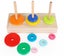 Wooden 10-Layer Tower of Hanoi Puzzle, Educational Brain Teaser for Kids Carousel 3