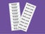 75 Iron-On Name Labels Carousel 1