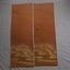 Vintage Japanese Woven Silk Kimono Panels X2 Fabric Pieces Orange Cloud Print Carousel 7