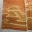 Vintage Japanese Woven Silk Kimono Panels X2 Fabric Pieces Orange Cloud Print Carousel 9