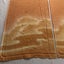 Vintage Japanese Woven Silk Kimono Panels X2 Fabric Pieces Orange Cloud Print Carousel 14