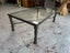 A Quality Bronze Patinated Frame Glass Topped Coffee Table Carousel 17