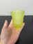 Vintage Vaseline Uranium Glass Votive Candle Holder Carousel 5