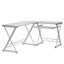 Corner Glass Computer Table Carousel 2