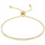 18K Gold Adjustable Tennis Bracelet "Heather" Carousel 1