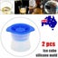 Hod Health & Home 2Pcs Blue Silicone Ice Ball Mold Sphere Cube Maker Mould Jelly Carousel 4