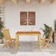 Garden Dining Table 110X110X75 Cm Solid Wood Acacia Tlltlk Carousel 10