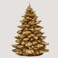 Love Ally Noel Christmas Tree Beeswax Candle Gold Large 21cm Carousel 1