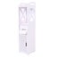 slim toilet paper storage cabinet narrow toilet paper cabinet for restroom small Carousel 6