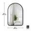 Umbra Hub Arched Mirror (61cm x 91cm) Black Carousel 5