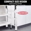 3 Step Ladder Portable Folding Pedal Anti-Slip Step Stool Aluminum 150KG Library Carousel 3