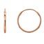 14K Gold Round Endless Hoop Earrings, 10mm Carousel 5