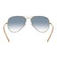 Ray-Ban RB3025 001/3F 58-14 Aviator Gradient sunglasses - Polished Gold - Met... Carousel 4