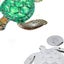 Turtle Wall Decor Metal Sea Turtle Sculpture for Bathroom, Bedroom, Pool-Green Carousel 3