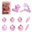 30PCS Christmas Tree Ornaments Set - Hanging Balls for Xmas Party Decor-Pink Carousel 1