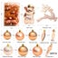 30PCS Christmas Tree Ornaments Set - Hanging Balls for Xmas Party Decor-RoseGold Carousel 2