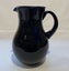 Black Vintage Art Glass Jug - stunning Carousel 1