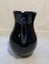 Black Vintage Art Glass Jug - stunning Carousel 7