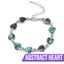 Tropicana Abstract Bracelets - Abalone, Paua, Shell, Green, Blue, Summer, Hea... Carousel 15