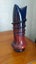 Glass vase blue and red Carousel 1