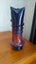 Glass vase blue and red Carousel 2