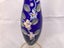 $1 NR! Sweet cobalt blue venetian glass vase handpainted 75/4 Carousel 2