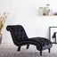 Chaise Lounge Black Velvet Xanloo Carousel 1