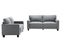 LANCASTER Fabric Sofa Range (Grey) - 3+2 Sofa Set Carousel 5